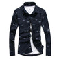 Men's Business Slim-fit Printed Shirt