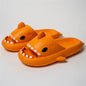 Adult's Slippers Indoor Outdoor Funny Shark Cartoon