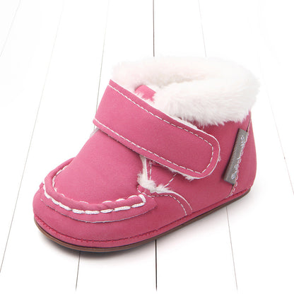 Cozy Cotton Baby Toddler Shoes - Warmth and Safety in Style