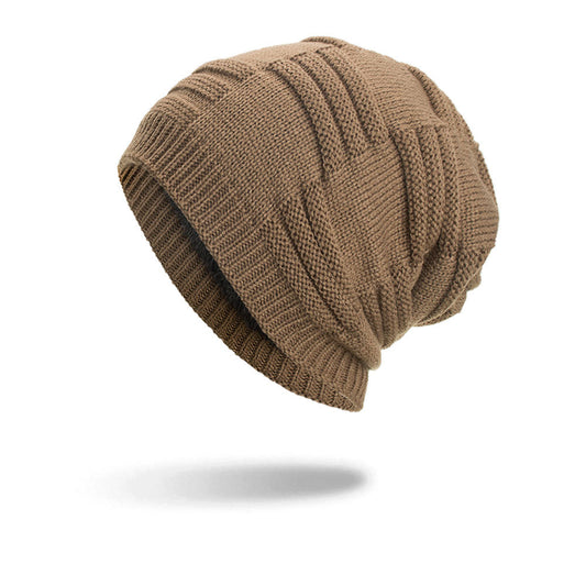 Fleece Three Stripes Knitted Beanie Hat