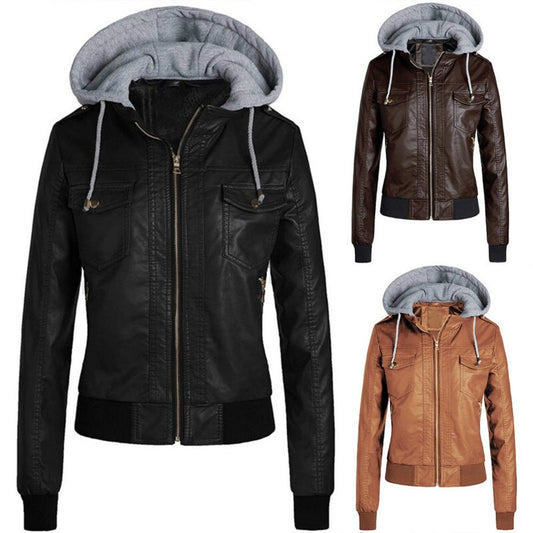 Stylish Leather Jacket in PU Material