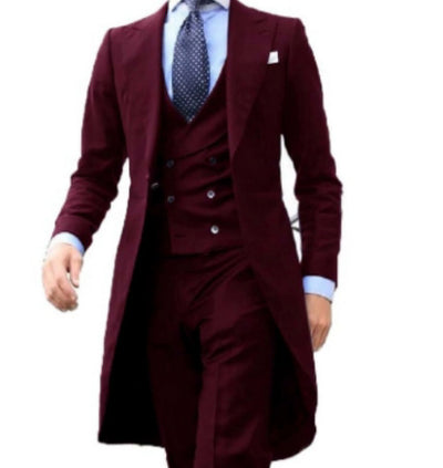 Men's Three-piece Suit Groom Best Wedding Banquet Suit