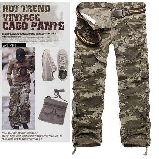 Urban Chic: Camouflage Cargo Trousers for Men