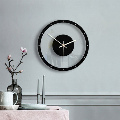 Minimalist Round Acrylic Wall Clock for Nordic Designer Art