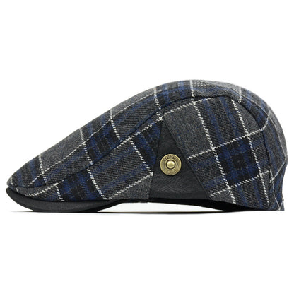 Men's Woolen Beret Hat - Classic Headwear for All