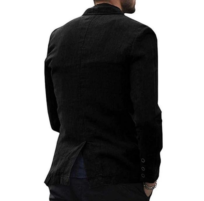 Stylish Autumn Cotton and Linen Thin Blazers for Men