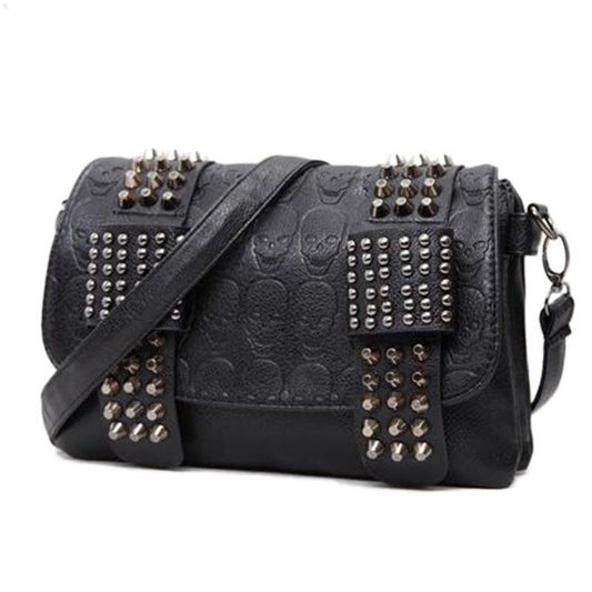 Fashion Women Black Vintage Leather Messenger Bags