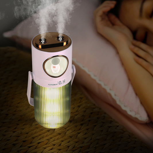 HOMEFISH 2023 New Arrival 300ml Humidifier 2000mah Battery Operation Air Humidifier For Bedroom