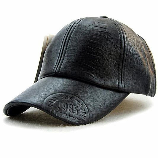 Stay Stylishly Warm with Self-Adjusting Men's Leather Hats