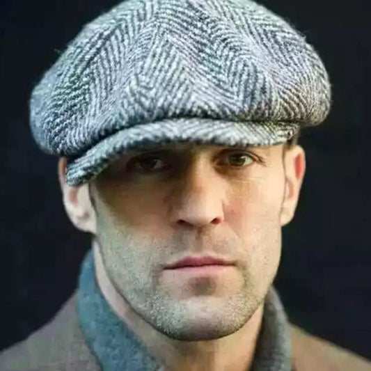 British Style Octagonal Hat - Fashion Peaked Cap