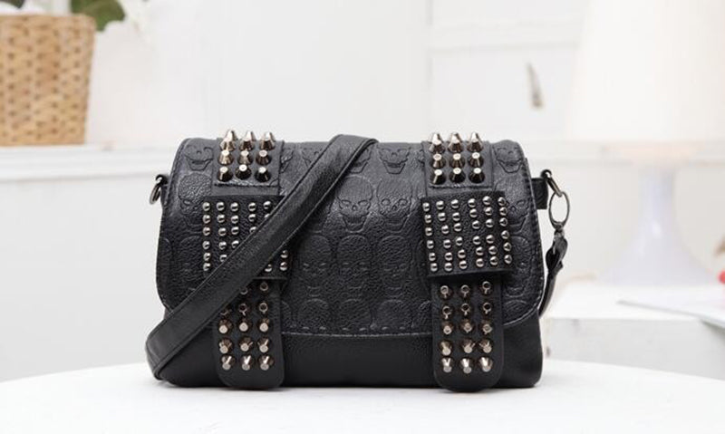 Fashion Women Black Vintage Leather Messenger Bags