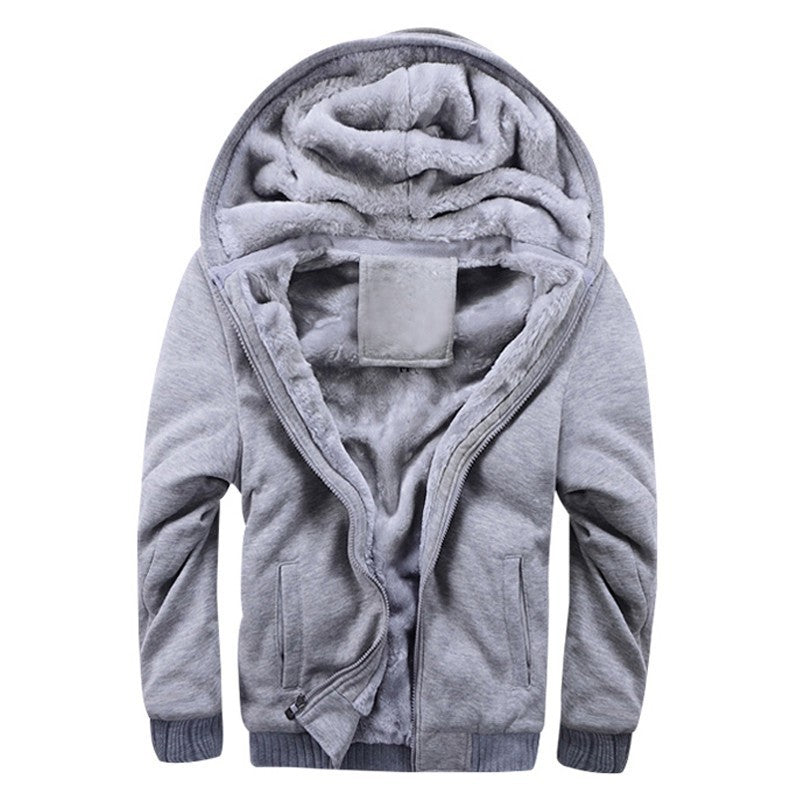 Cozy Winter Hooded Cardigan for Men in Soft Wool Blend