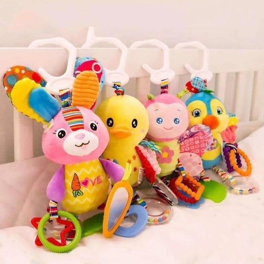 Stroller Hanging Toys: Colorful Polyester Fibers Playmates