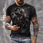 Men's Digital Print Street Sports Short Sleeve T-Shirt