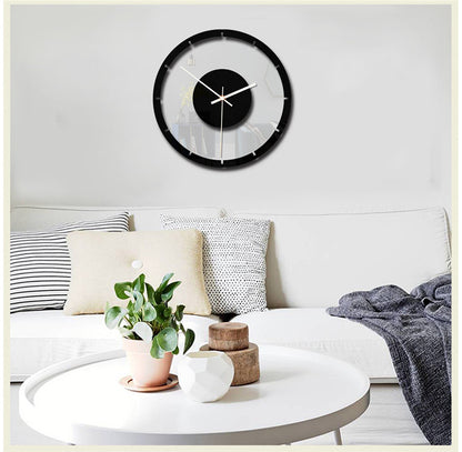 Minimalist Round Acrylic Wall Clock for Nordic Designer Art