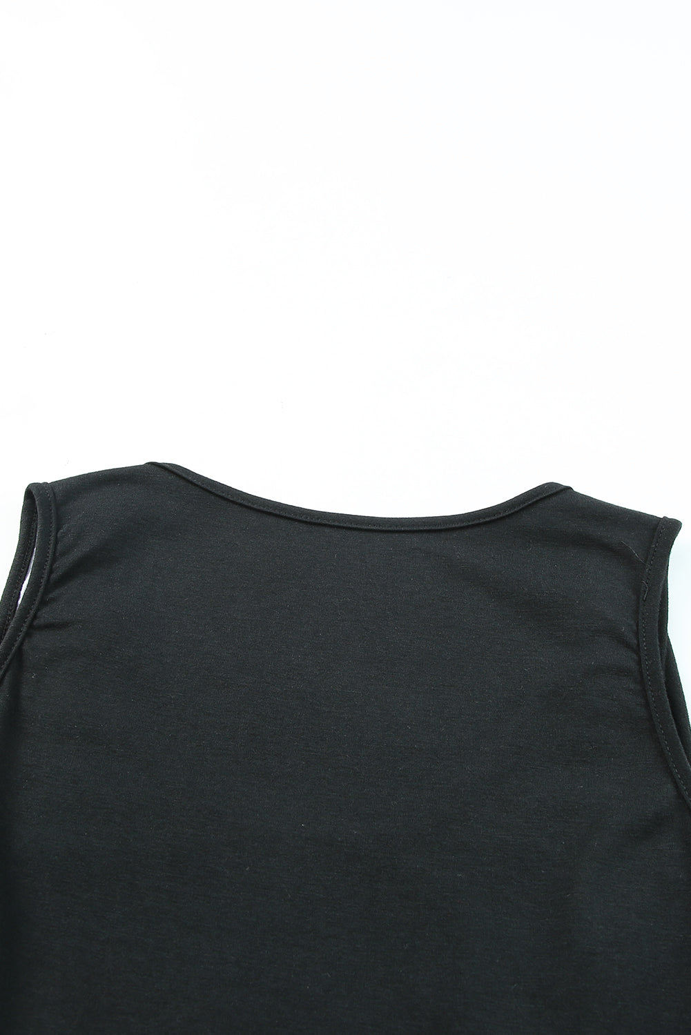 Black Leopard Ruched Fake Two-piece Tank