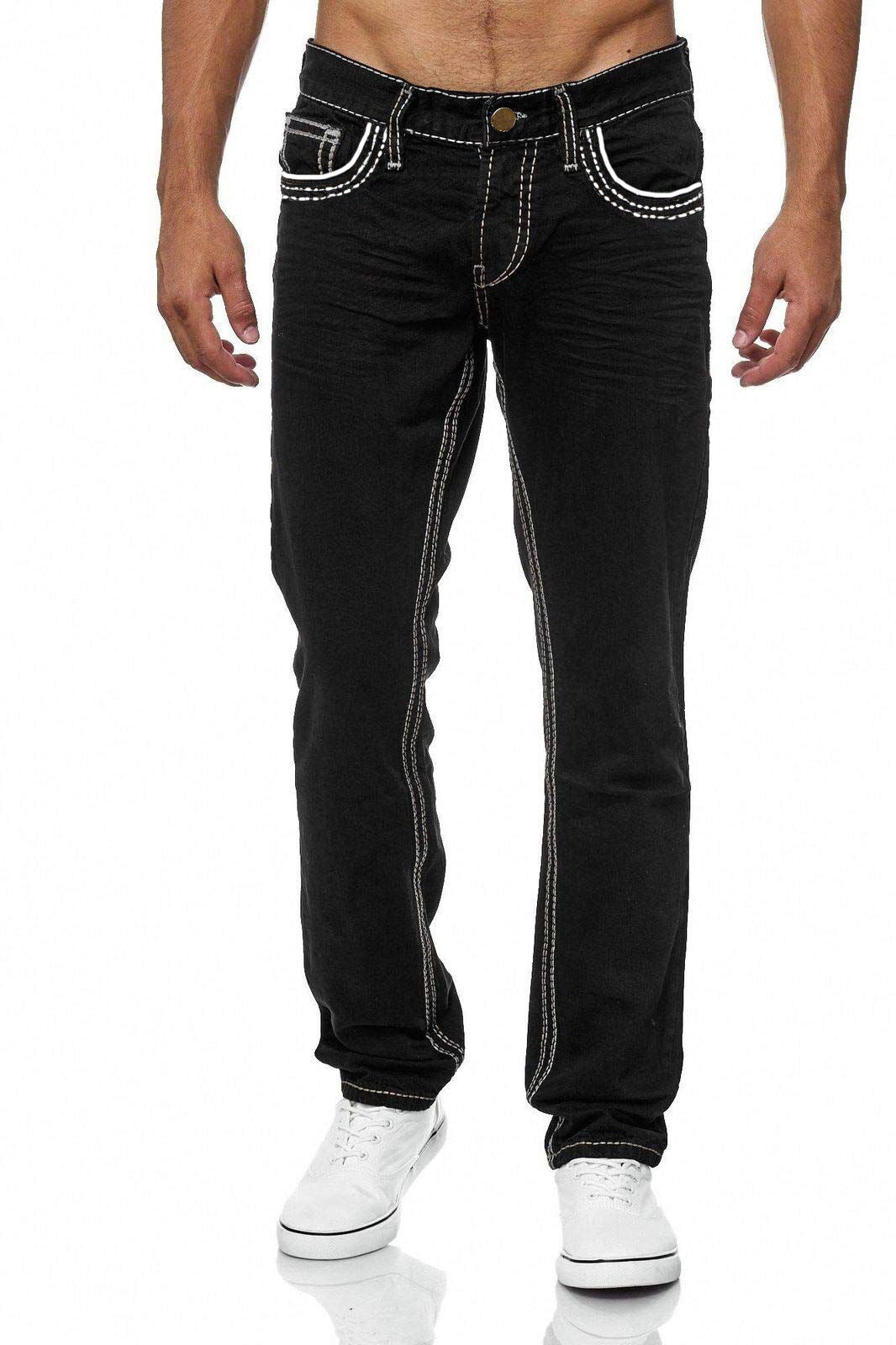 Versatile Men's Jeans: Straight Pants for Business Casual and Daily Streetwear