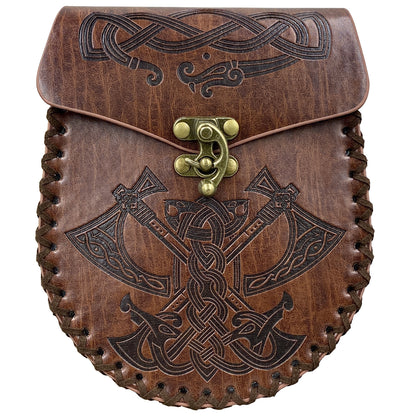 Viking Style Medieval Hanging Belt Coin Purse Vintage Belt Bag