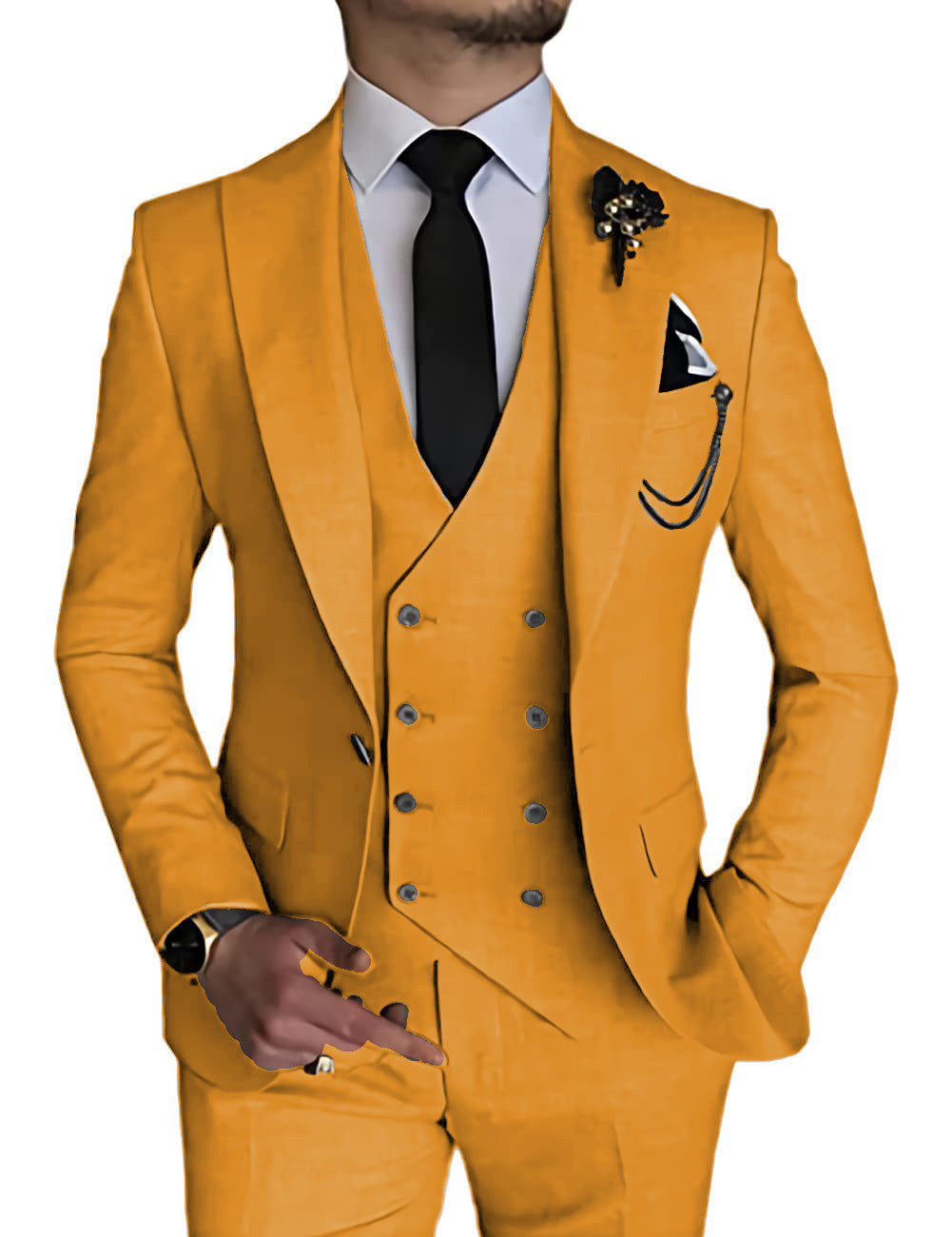 Business Casual Men's Three-piece Suit