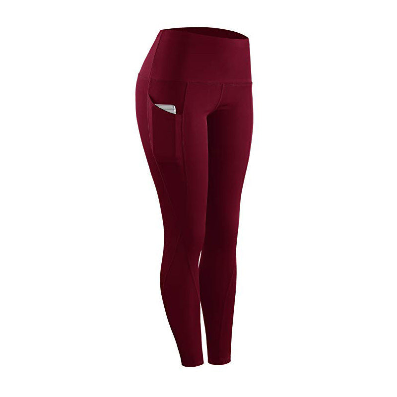 Women's Yoga Pants Running Tights with Tummy Control and Pocket