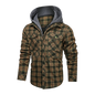 Men's Warm Fleece Thick Jacket with Detachable Hood: Stylish Outerwear for Autumn and Winter