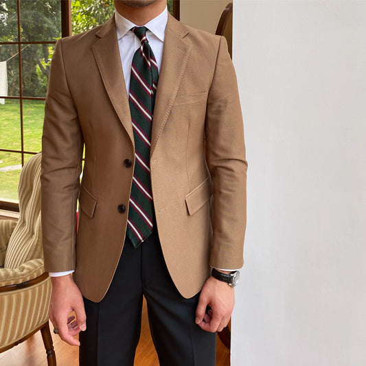 Vintage-Inspired Slim Fit Men's Jacket: Timeless Elegance and Versatility