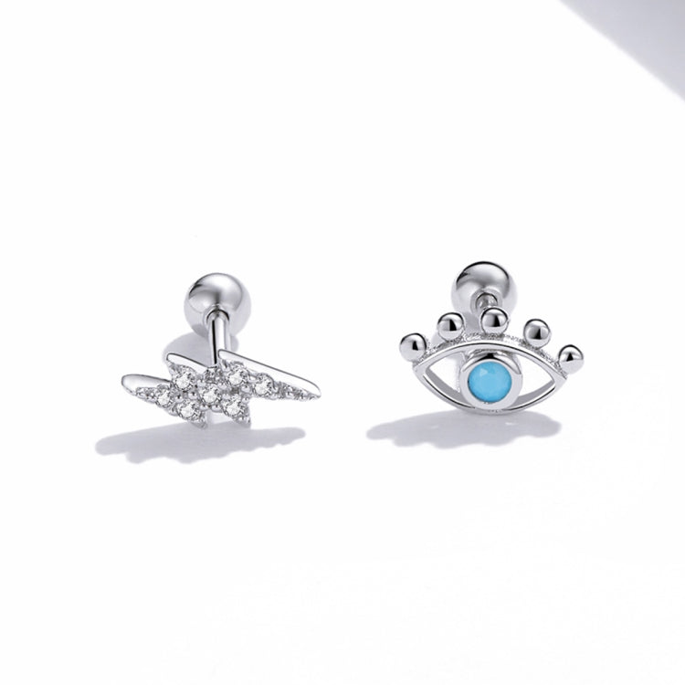 S925 Sterling Silver Eye Of Lightning Women Earrings, Eye Of Lightning