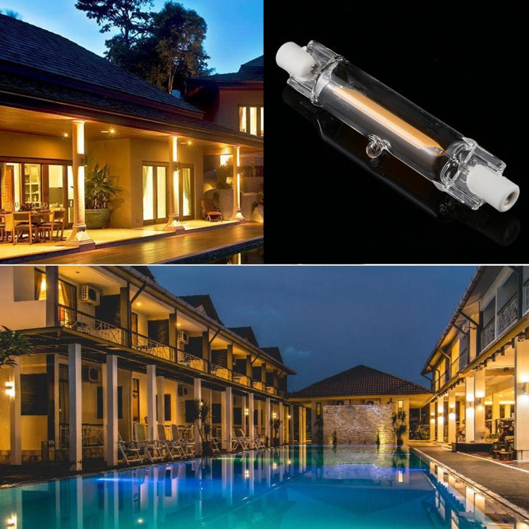 COB LED Bulb Glass Tube Replacement Halogen Lamp Spot Light,