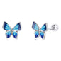 S925 Sterling Silver Butterfly Ear Studs Women Earrings, Butterfly