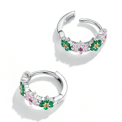 S925 Sterling Silver Delicate Flowers Women Earrings, Delicate Flowers