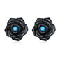 S925 Sterling Silver Black Rose Ear Stud Women Earrings, Black Rose