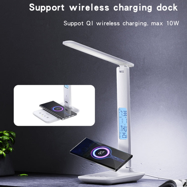 Yesido DS20 Multifunctional LED Desk Lamp Supports 10W Wireless Charging, EU Plug