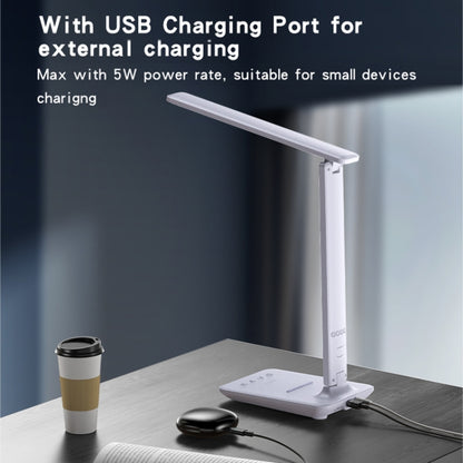 Yesido DS20 Multifunctional LED Desk Lamp Supports 10W Wireless Charging, EU Plug