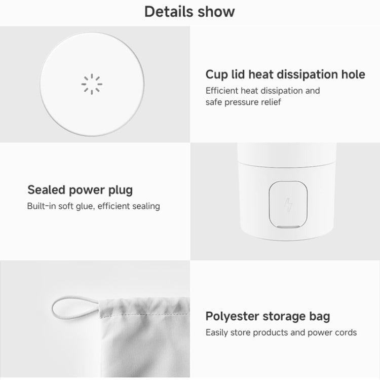 Xiaomi Mijia Smart Portable Electric Heating Cup 2, US Plug