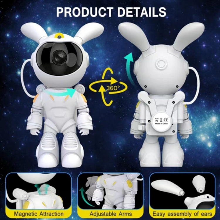 G001 Space Rabbit Starry Sky Projection Lamp Bedroom Laser Atmosphere Light