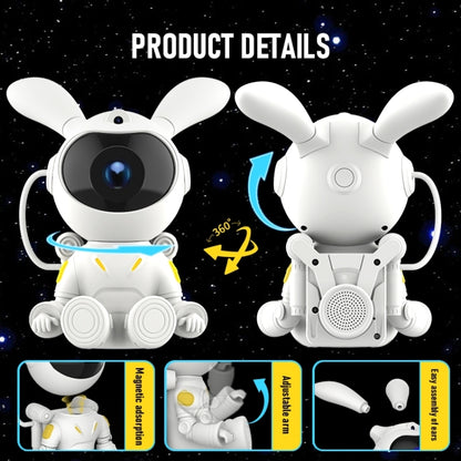 G002 Space Rabbit Starry Sky Projection Lamp Bedroom Laser Atmosphere Light