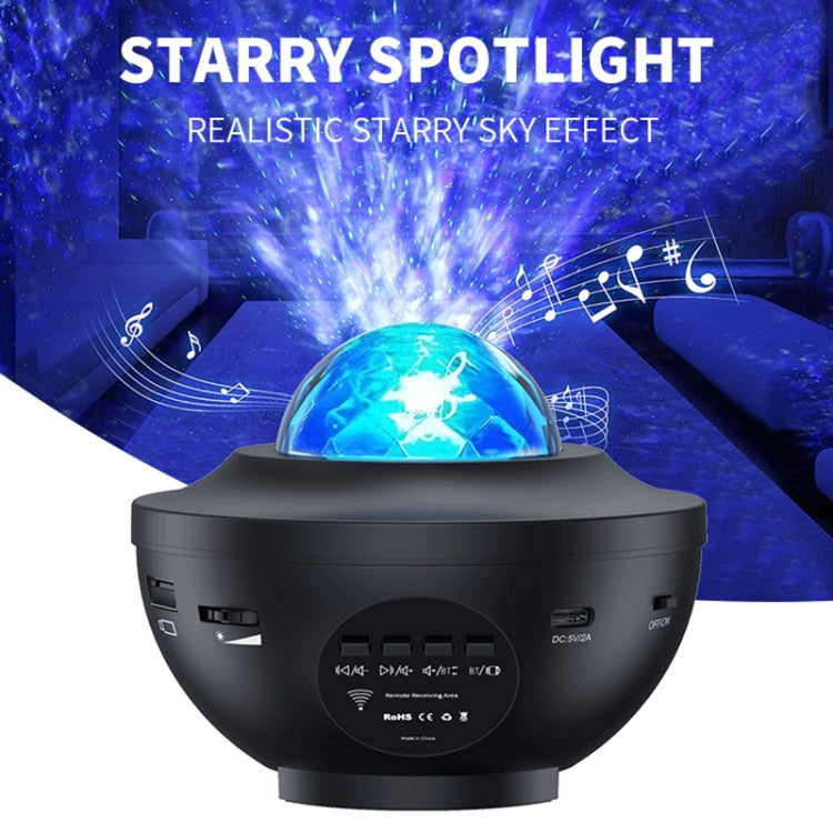 G004 Small Bowl Starry Projection Lamp Laser Light with Bluetooth Speaker