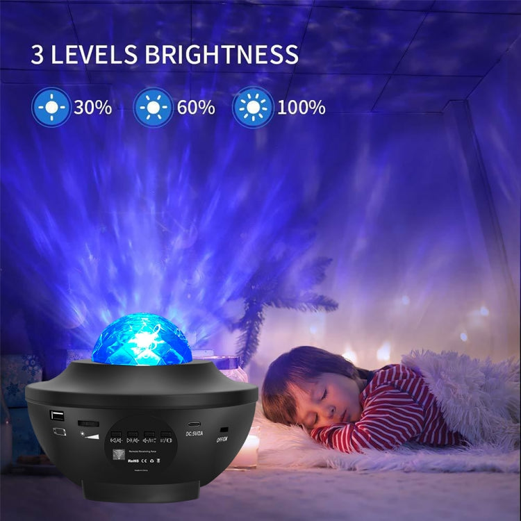 G004 Small Bowl Starry Projection Lamp Laser Light with Bluetooth Speaker