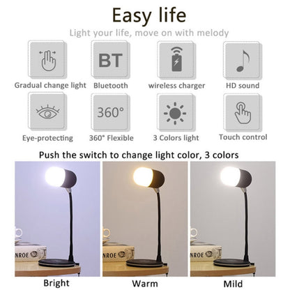 L4 Multifunctional Wireless Charging LED Desk Lamp Bluetooth 5.0 Speaker