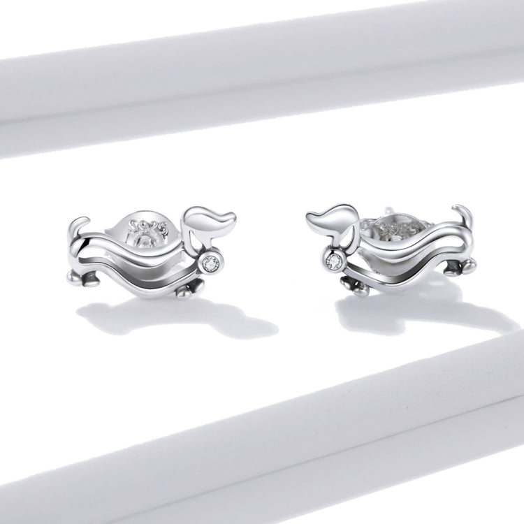 S925 Sterling Silver Cute Dog Women Earrings, Cute Dog