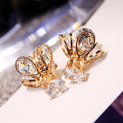 Fashion Style Glow Crystal Firefly Earrings Fashion Temperament Long Ear Earrings