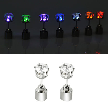 1 Pair Fashion LED Earrings Glowing Light Up Diamond Earring Stud, Diamond