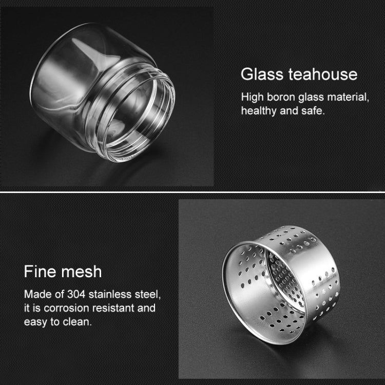 400ml 304 Stainless Steel Glass Cover Thermos Cup