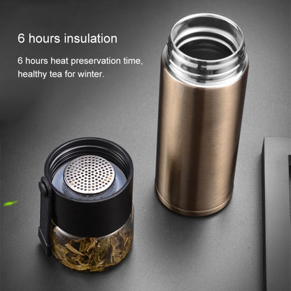 400ml 304 Stainless Steel Glass Cover Thermos Cup