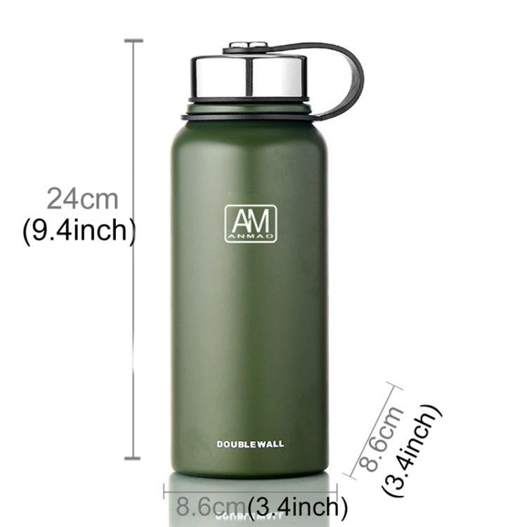 800ml Outdoor Vacuum Stainless Steel Heat Insulation Cup Portable Large Capacity Sports Bottle