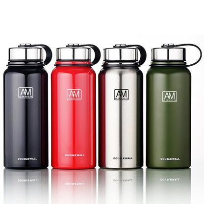 800ml Outdoor Vacuum Stainless Steel Heat Insulation Cup Portable Large Capacity Sports Bottle