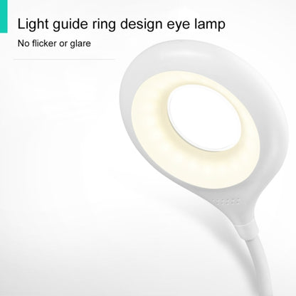 28 LEDs Flexible Goose Neck Hollow Ring Design Eye Protection Light with Pen Holder / Small Night Light Function