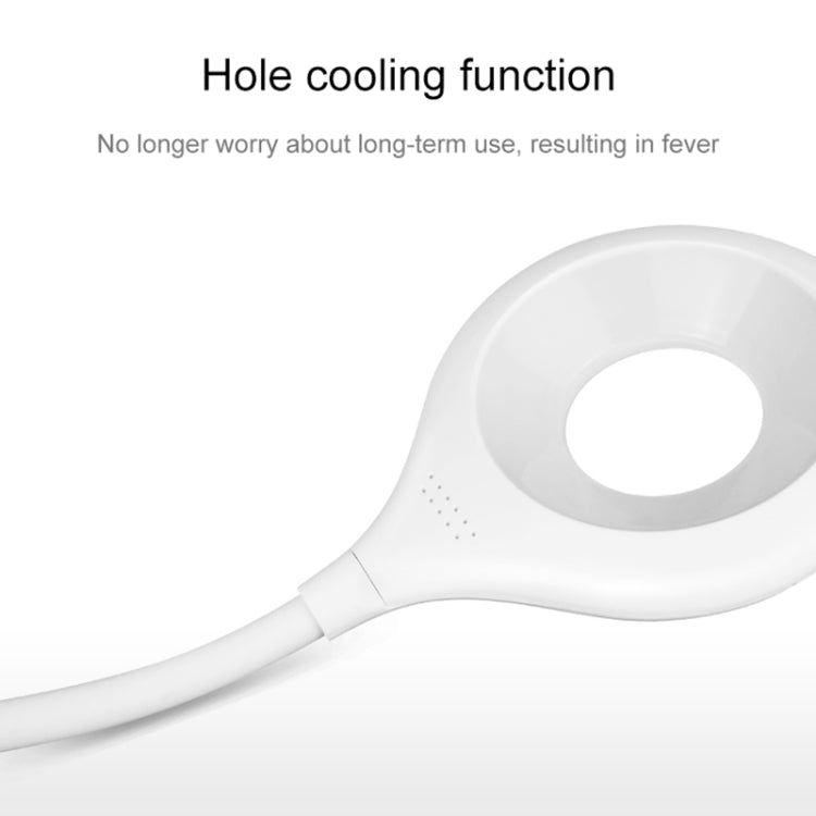 28 LEDs Flexible Goose Neck Hollow Ring Design Eye Protection Light with Pen Holder / Small Night Light Function