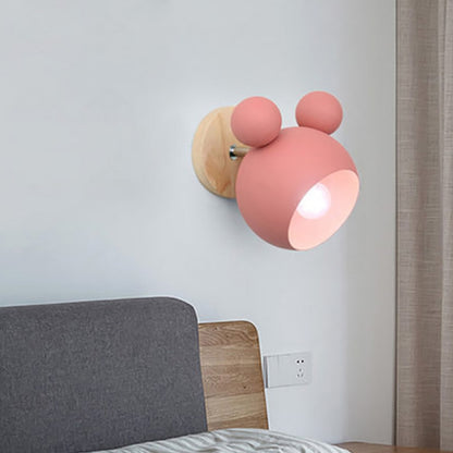 Creative Cartoon E27 LED Warm White Light Wall Lamp for Bedside Passage