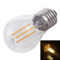 G45 E27 4W 4 LEDs 450 LM 3000K Retro Dimming LED Filament Light Bulb Energy Saving Light, AC 220V